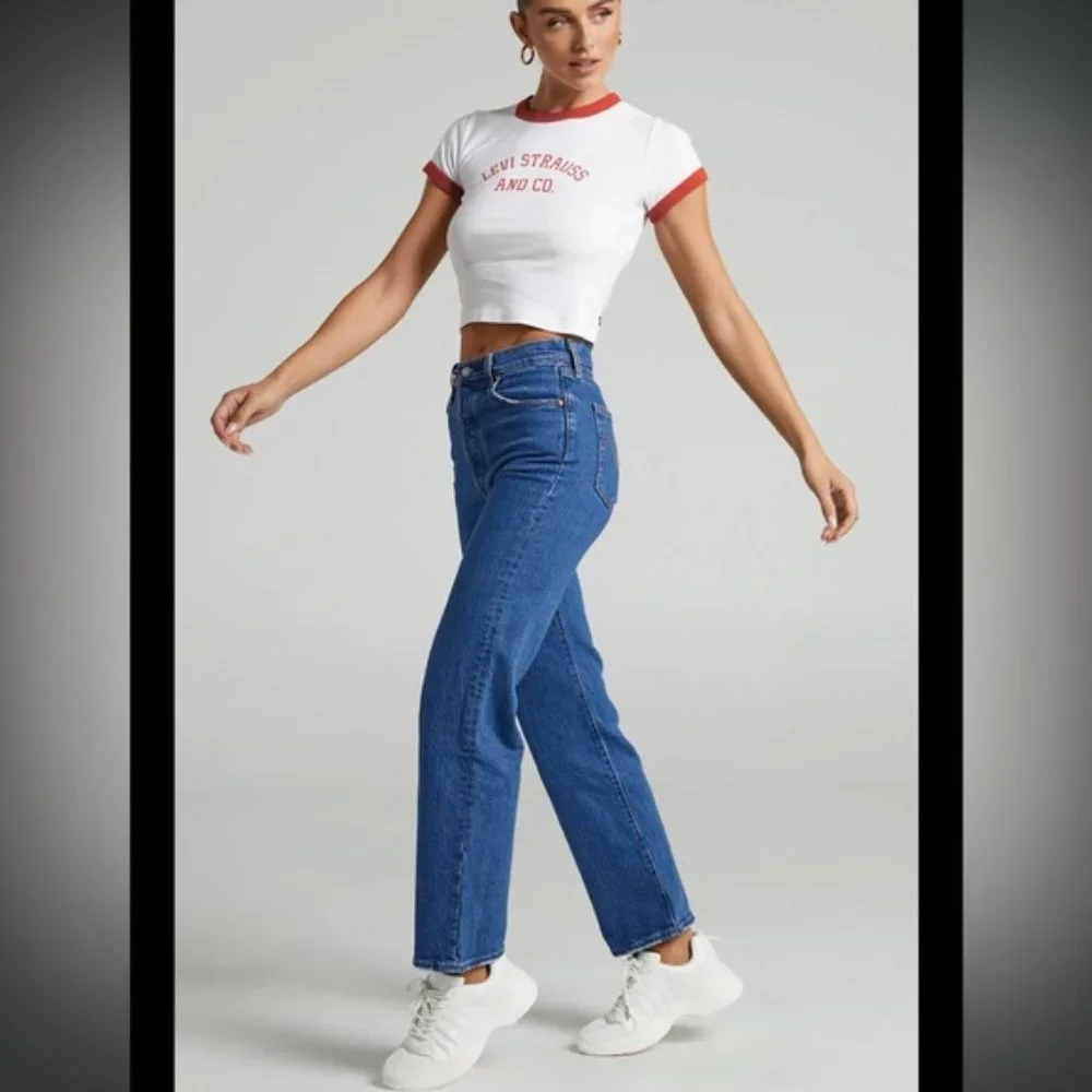 ❗️SOLD❗️Levi’s Ribcage Striaght Jeans Size 26 - Picture 3 of 12